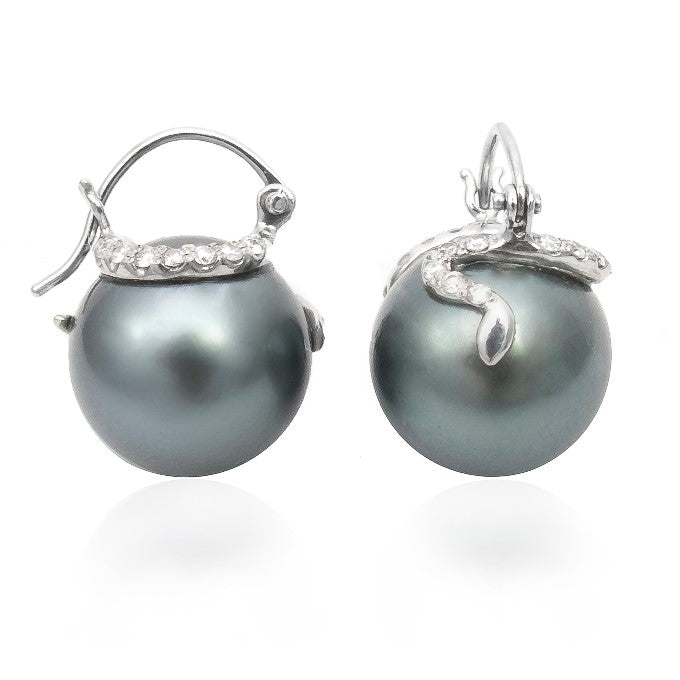 Snake Pearl Earrings