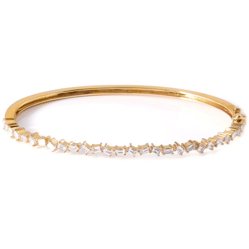 Baguette Diamond Bangle