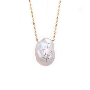 Carved Pearl Necklace