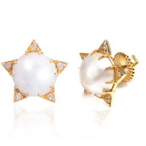 Pearl Star Studs