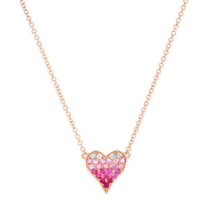 Sapphire Heart Necklace