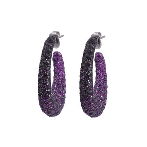 Glitter Hoop Earrings