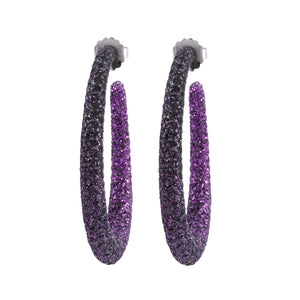 Glitter Hoop Earrings