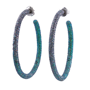 Glitter Hoop Earrings