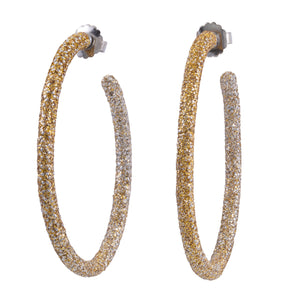 Glitter Hoop Earrings