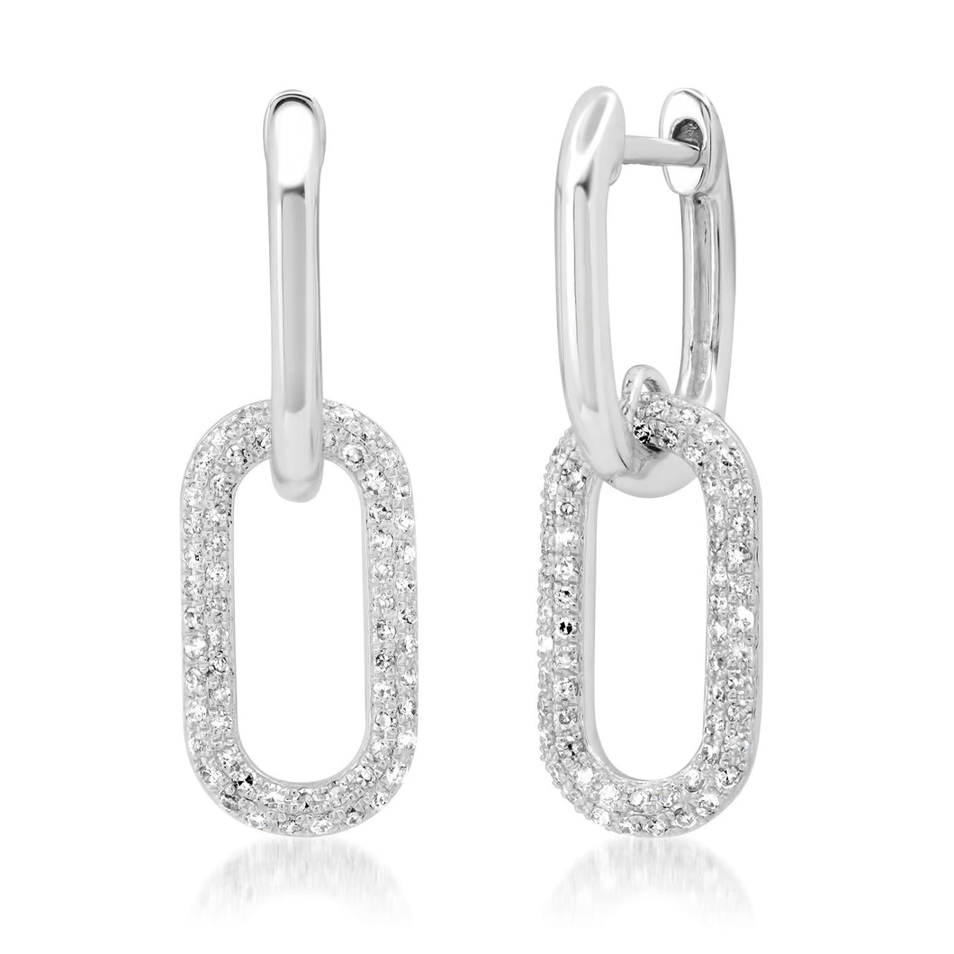 Diamond Link Hoops