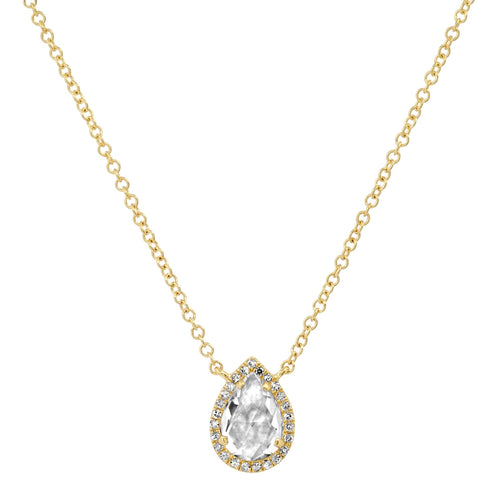 Topaz Halo Necklace