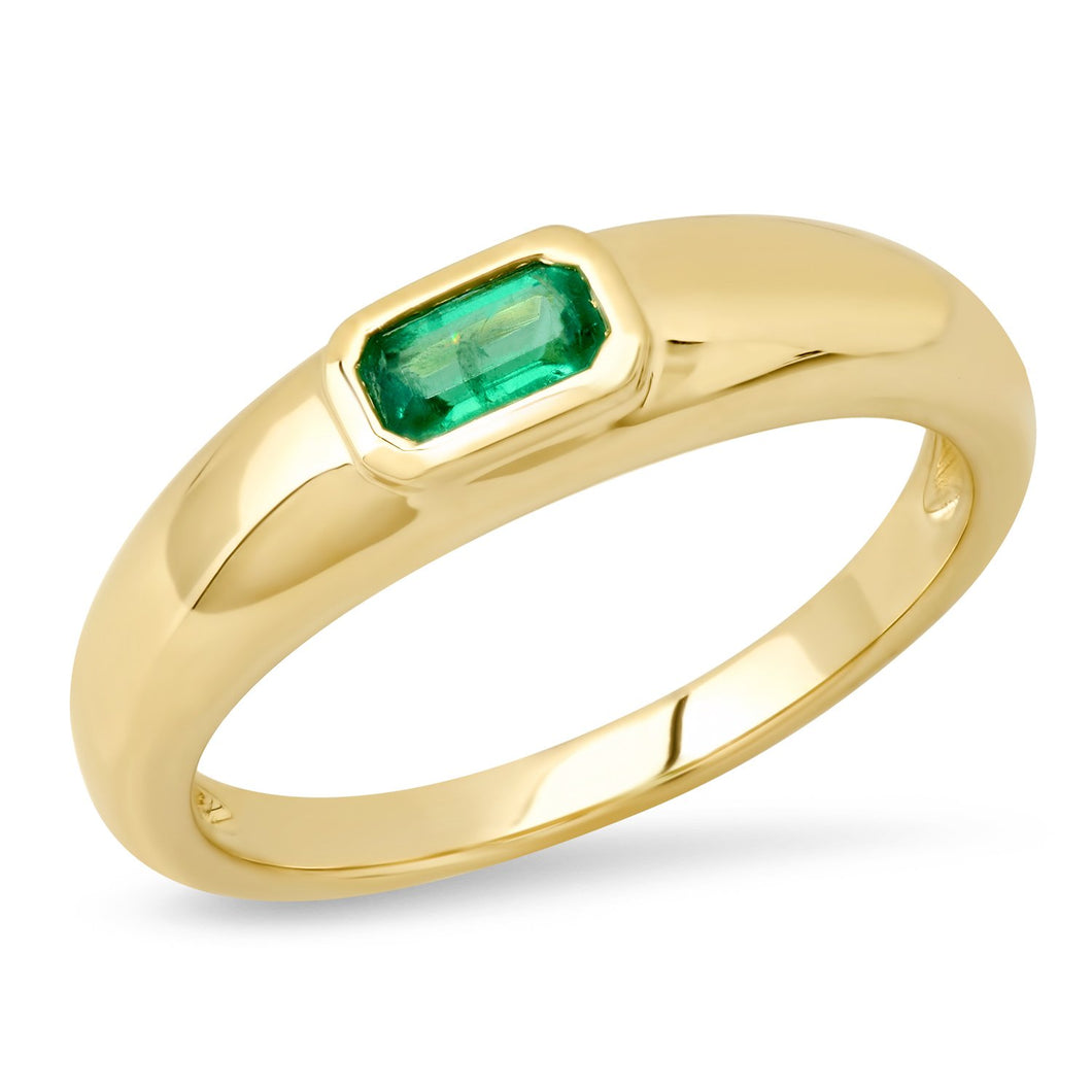 Emerald Gypsy Ring