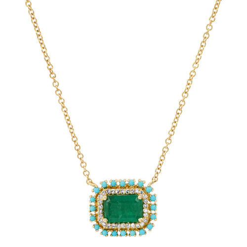 Emerald Turquoise Necklace