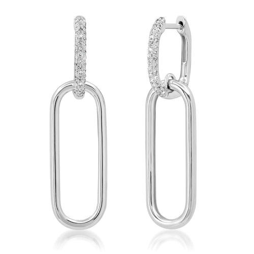 Diamond Link Hoops