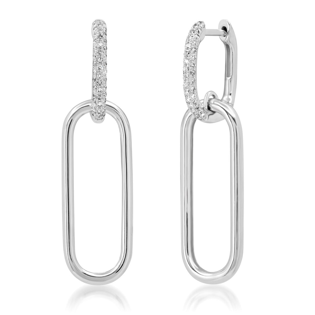 Diamond Link Hoops