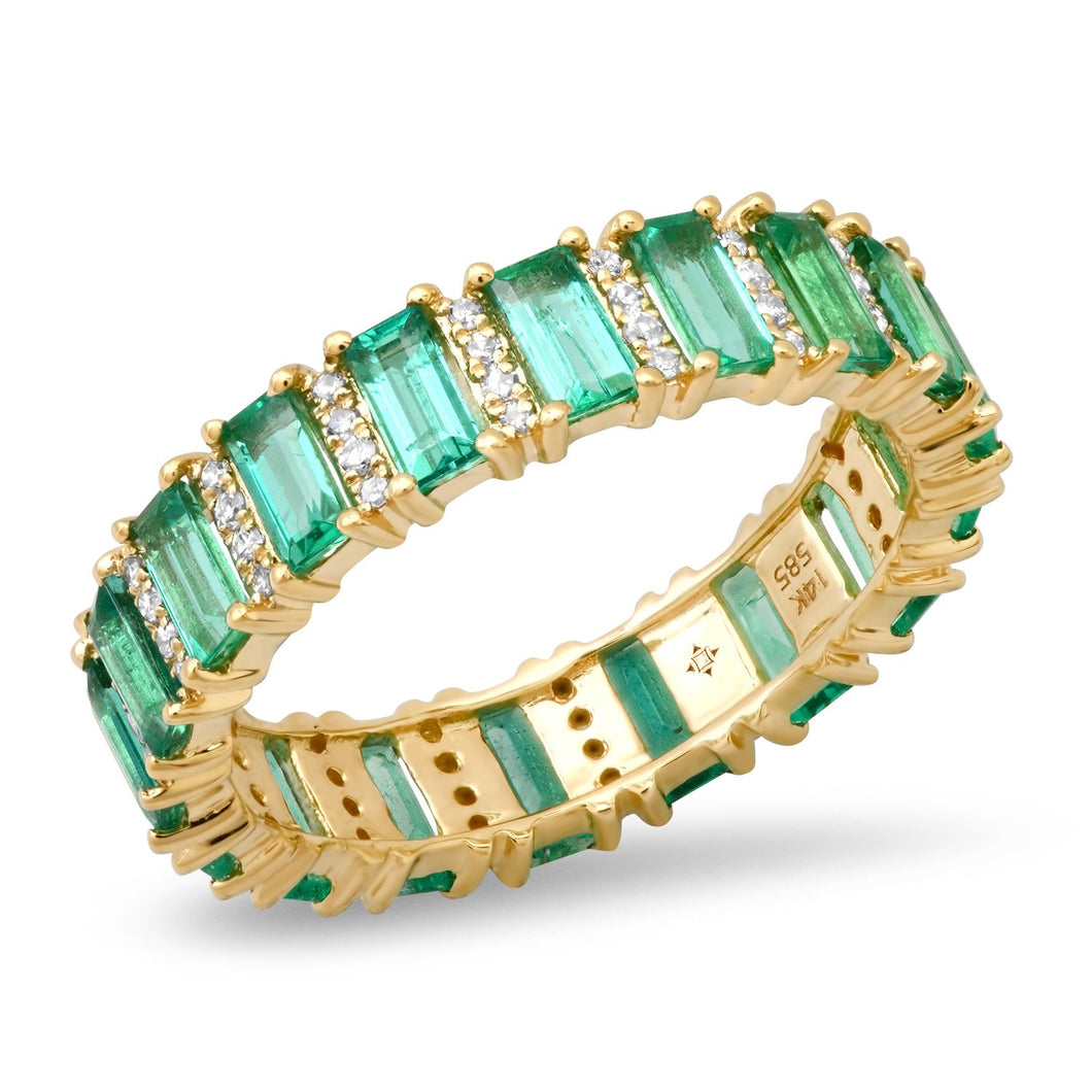 Emerald Baguette Ring