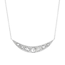 Load image into Gallery viewer, Diamond Crescent Necklace