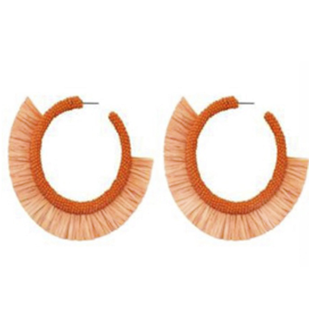 Beaded Hoops