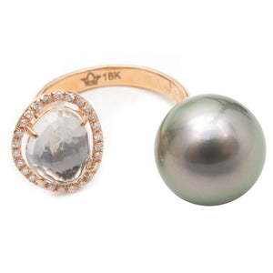 Pearl Topaz Ring