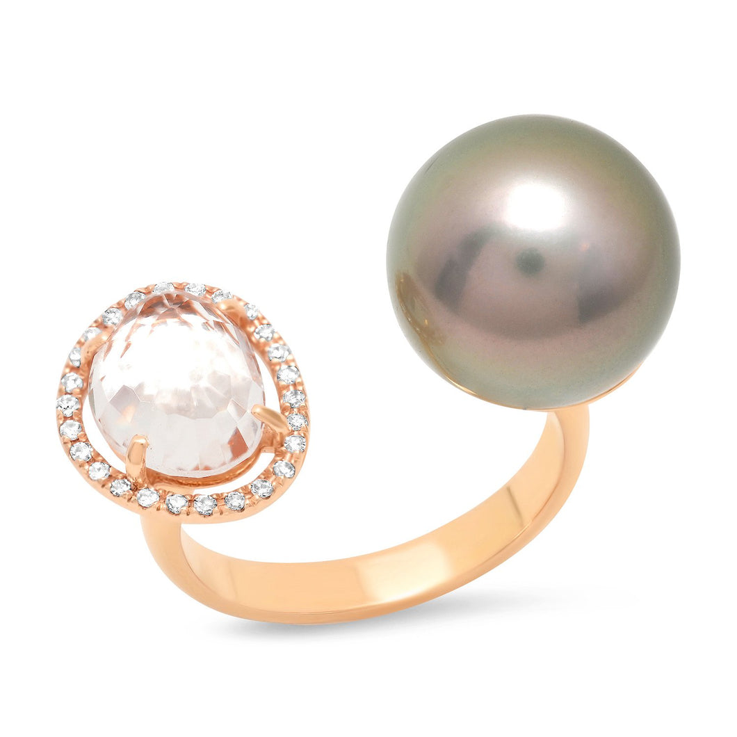 Pearl Topaz Ring