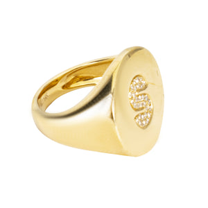 Initial Signet Ring