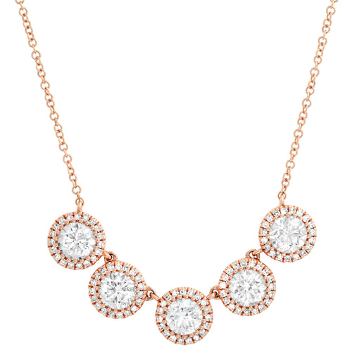 Diamond Halo Necklace