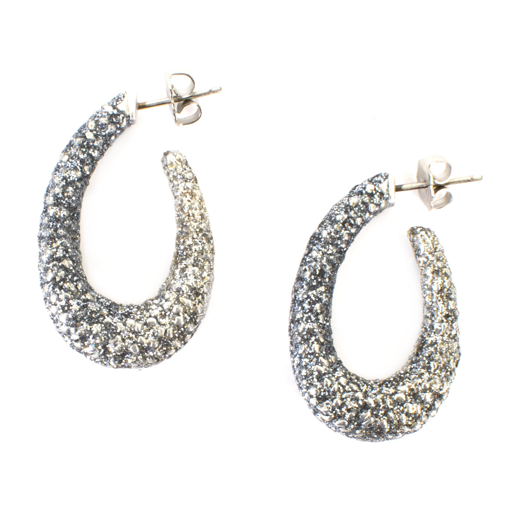 Glitter Hoop Earrings