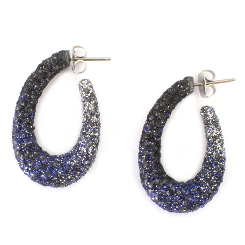 Glitter Hoop Earrings