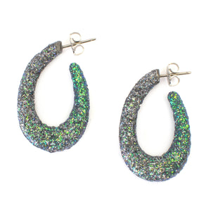 Glitter Hoop Earrings