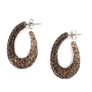 Glitter Hoop Earrings