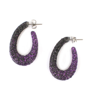 Glitter Hoop Earrings