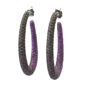 Glitter Hoop Earrings