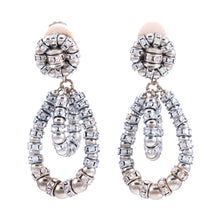 Load image into Gallery viewer, Crystal Clip Earrings