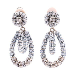 Crystal Clip Earrings