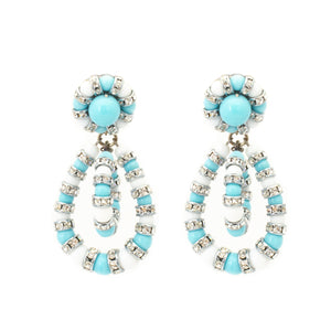 Crystal Clip Earrings