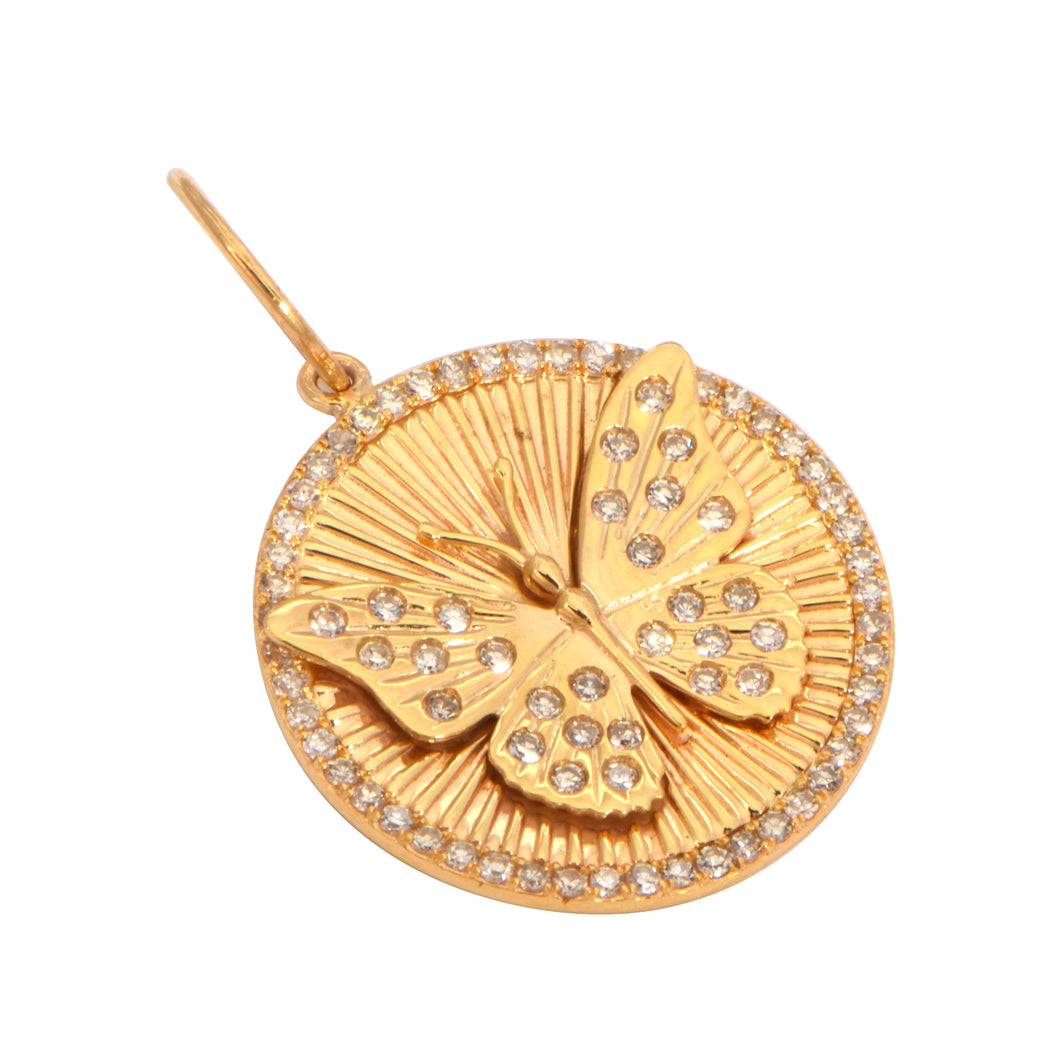 Butterfly Disk Pendant