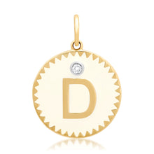 Load image into Gallery viewer, Enamel Initial Charm