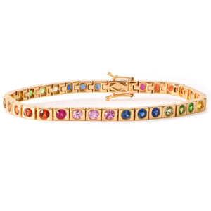 Rainbow Tennis Bracelet