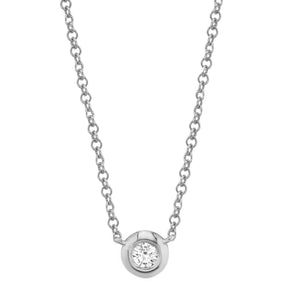 Diamond Bezel Necklace