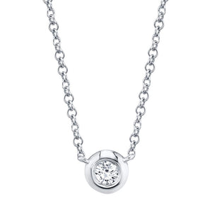 Diamond Bezel Necklace