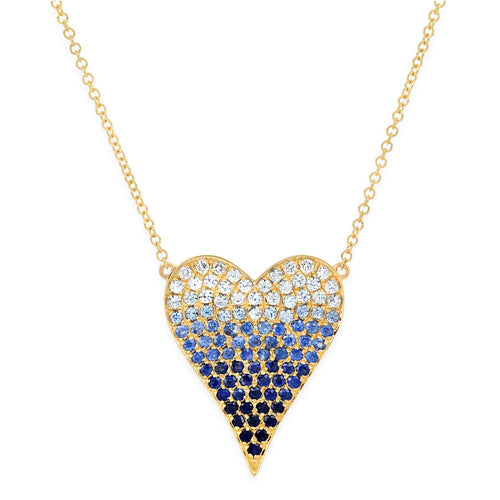 Sapphire Heart Necklace