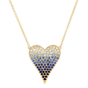 Sapphire Heart Necklace