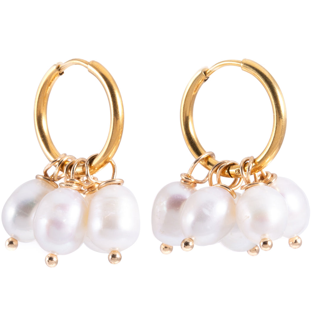 Pearl Hoops