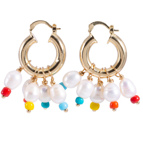 Pearl Hoops