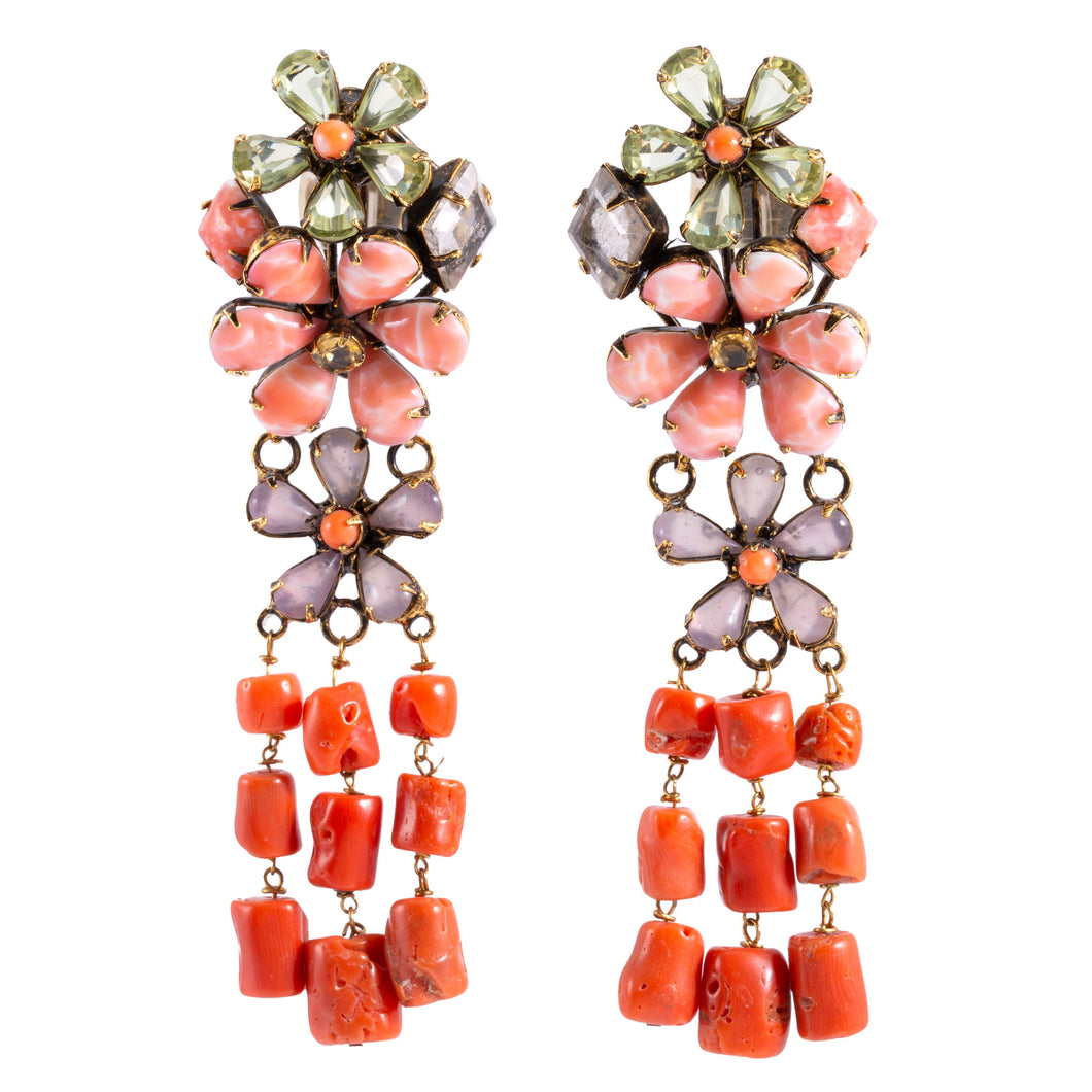 Coral Earrings