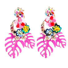 Load image into Gallery viewer, Luau Pink Earrings