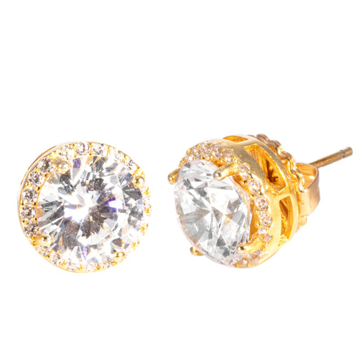 CZ Halo Studs