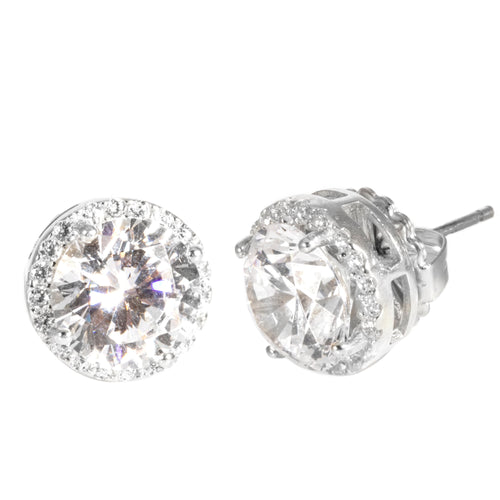 CZ Halo Studs