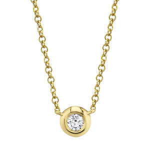 Diamond Bezel Necklace